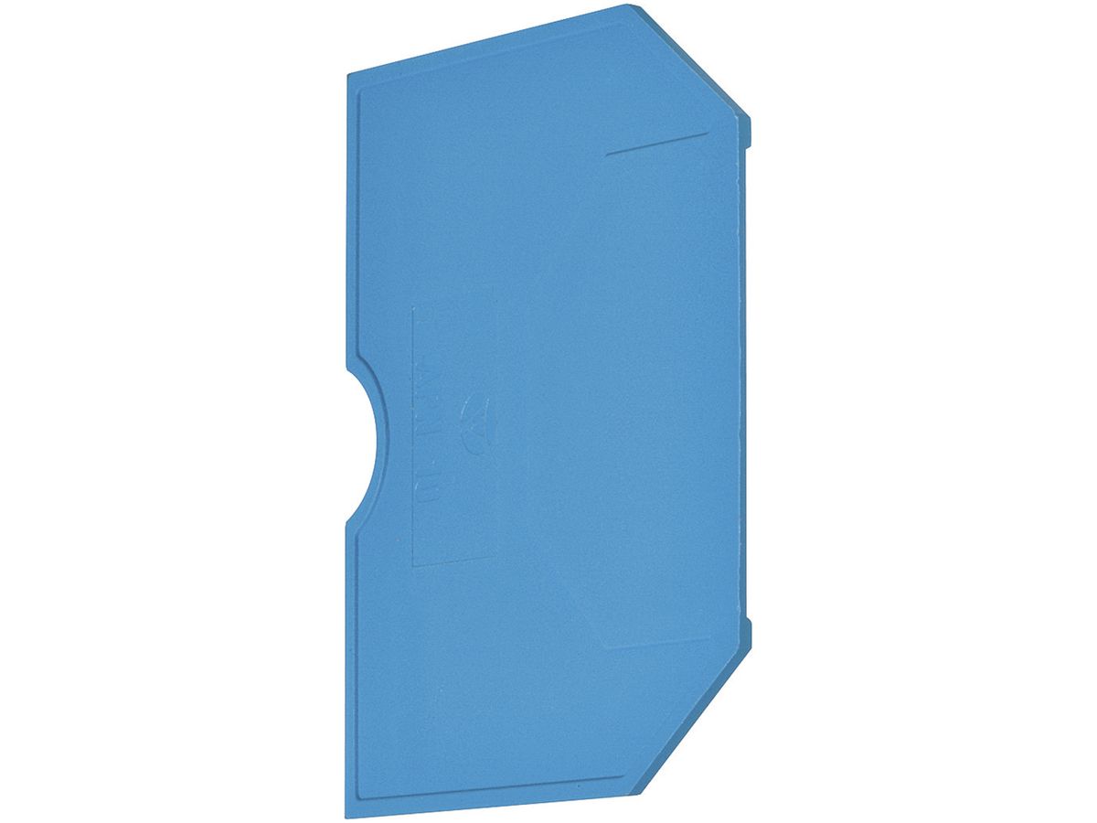 Abschlusswand Hager für KXA10NH N-Klemmen 10mm² blau