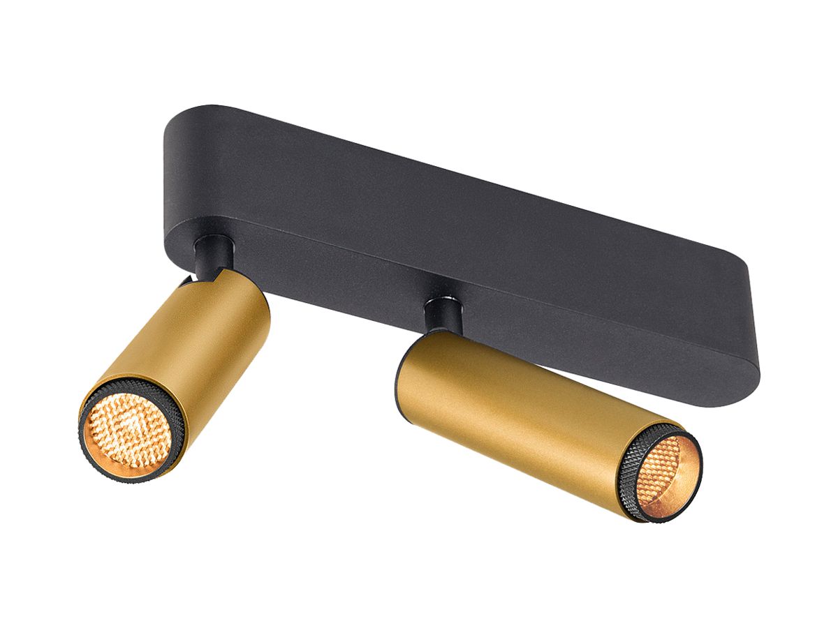LED-Spot SLV GRIP SPOT S 21W 1200lm 2700K MB DIM 200×101×84mm schwarz/gold