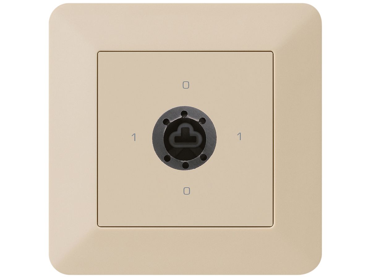 UP-Drehschalter kallysto.trend 0/1L beige für Sicherheitsschloss ohne Zylinder