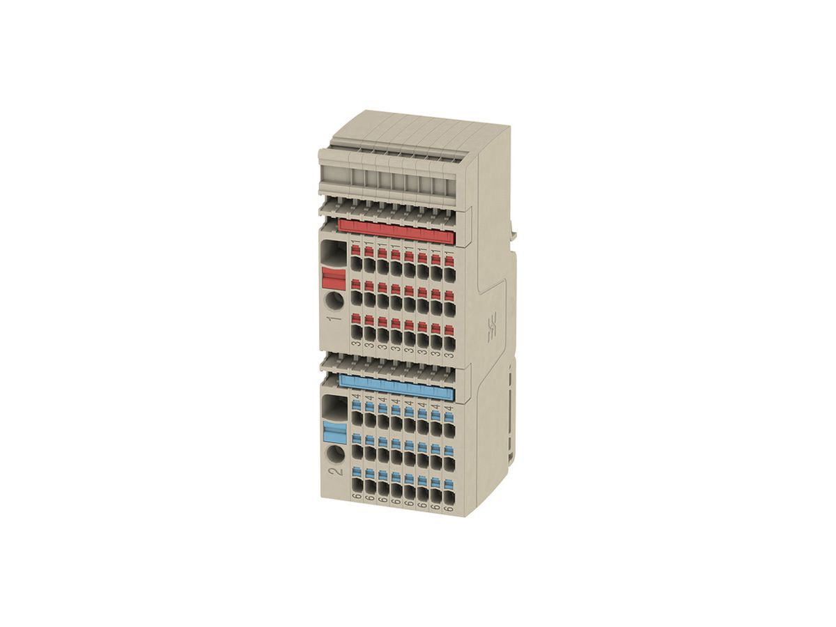 Klemmenleiste Weidmüller SET AAP13 9P 0.5…6mm² 41A 250V push-in beige