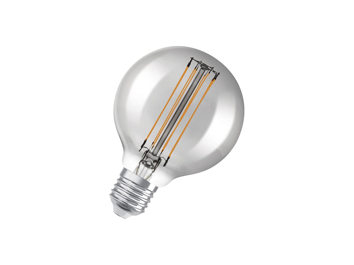 LED-Lampe LEDVANCE Vintage GLOBE E27 11W 500lm 1800K DIM Ø80×120mm klar