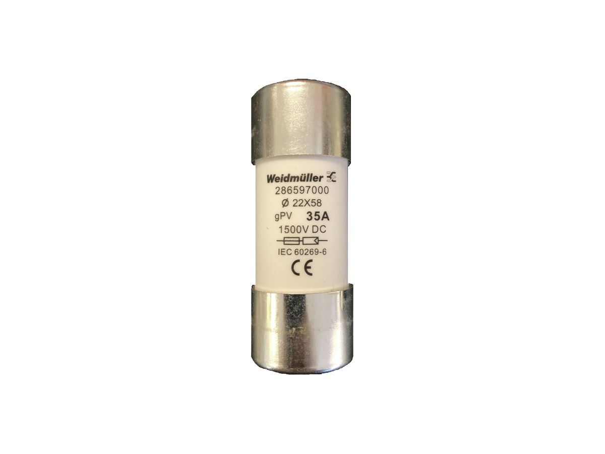 Sicherung WM FUSE WSFL gPV superflink (FF) 35A 1500V 22×58mm Keramiksicherung