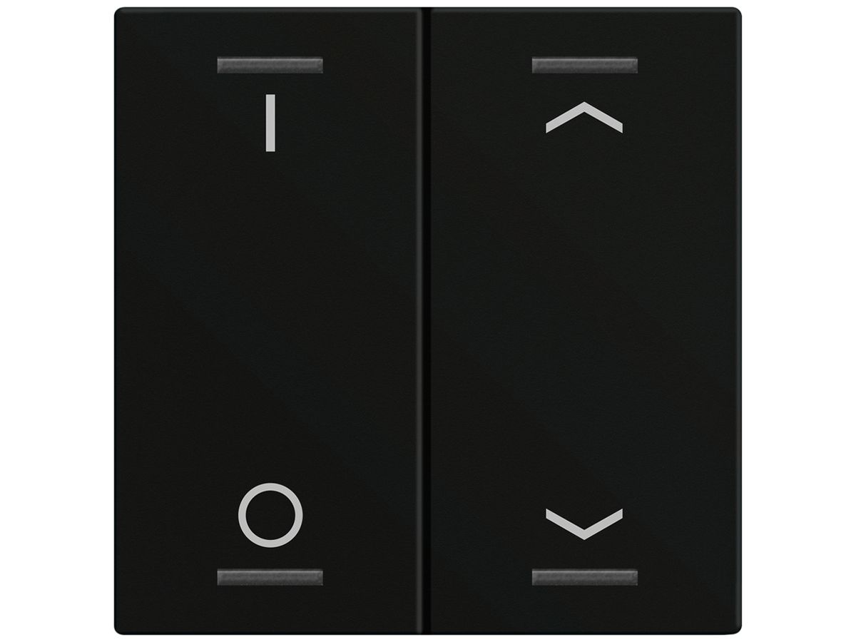 Wippe MDT BE-TAL60W216.D1 1T/4B f.Sensortasten schwarz matt "I/O"-"Jalousie"