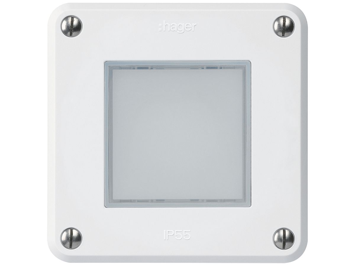 UP-LED-Leuchte robusto C IP55 weiss LED rot/grün