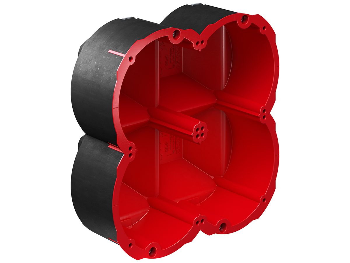 Hohlwanddose AGRO Quickbox Maxi 2×2 Ø83mm EI30-EI90