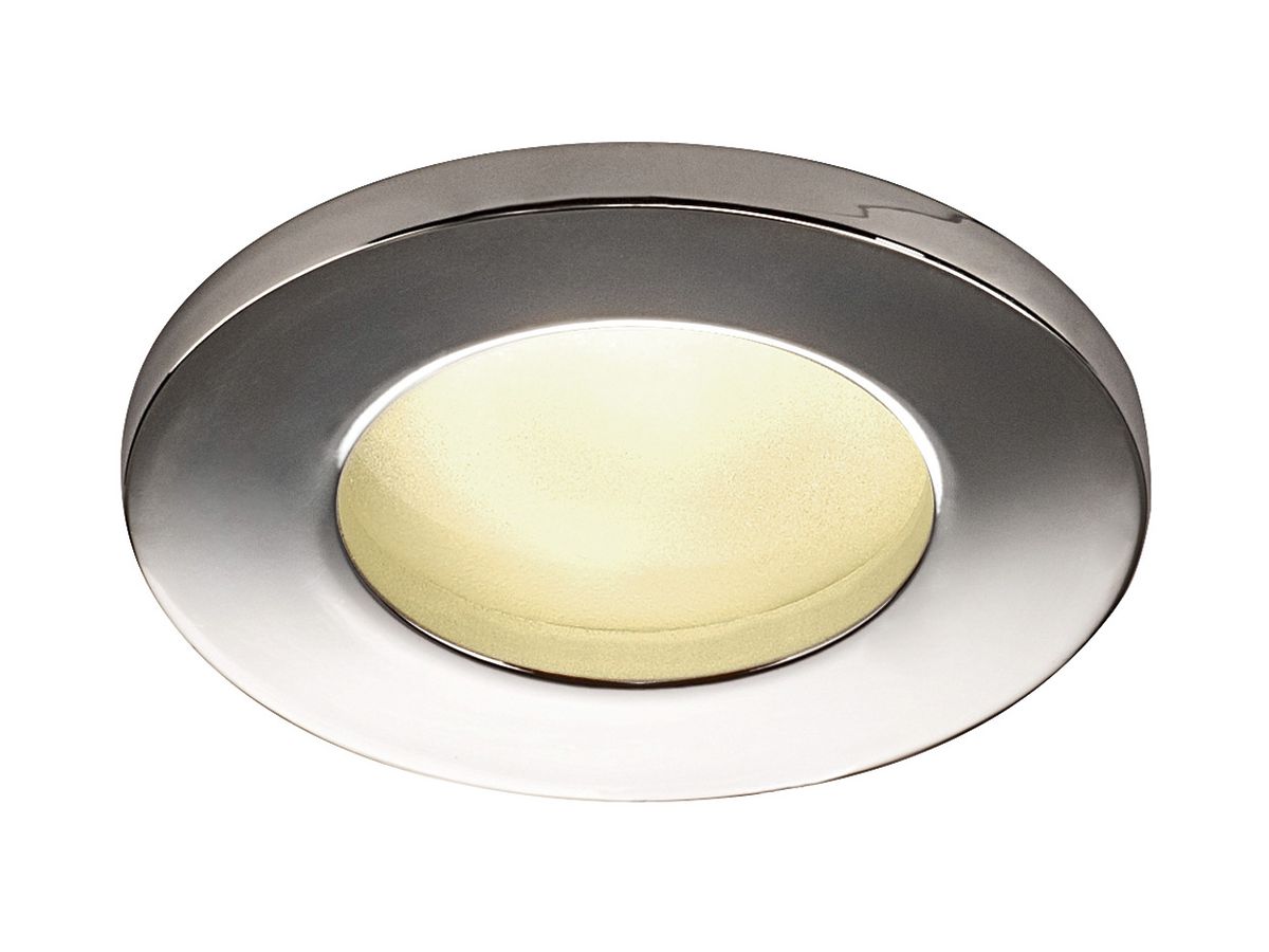 EB-Deckenleuchte SLV DOLIX OUT ROUND GU10 50W IP65/20 EB-Ø68mm chrom