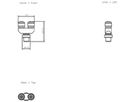 Y-Anschlussstück Siemens SIMATIC DP für Peripherie ET200 M12 5-polig