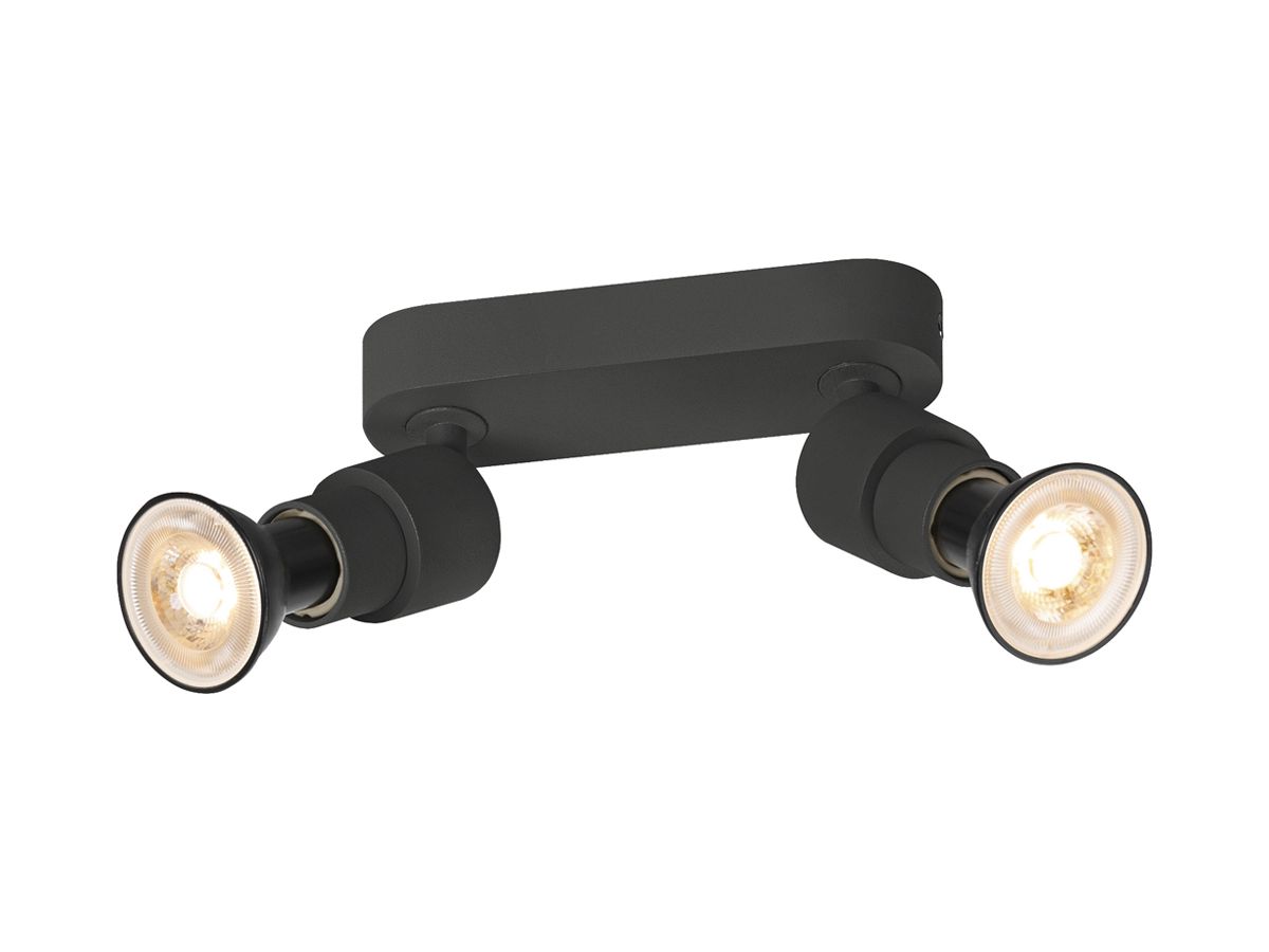 Spot SLV PURI 2.0 Basic CW GU10 2×6W DIM 150×42×96mm schwarz