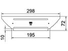 Deckel BET RAAD zu T-Abgang 200mm Stahl bandverzinkt Zink-Aluminium