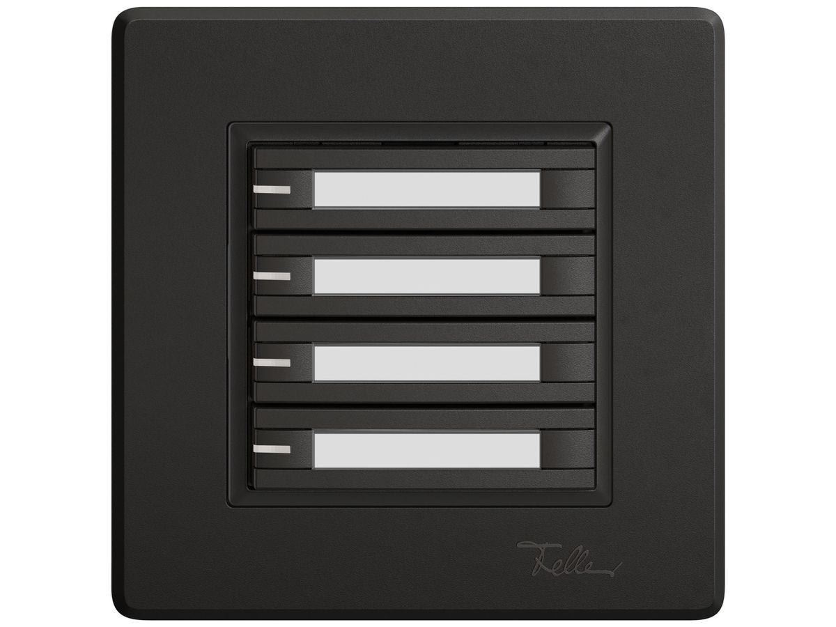 UP-Universaltaster EDIZIO.liv UNI SNAPFIX® m.LED RGB 4× 2-Tbed.Pap.sz