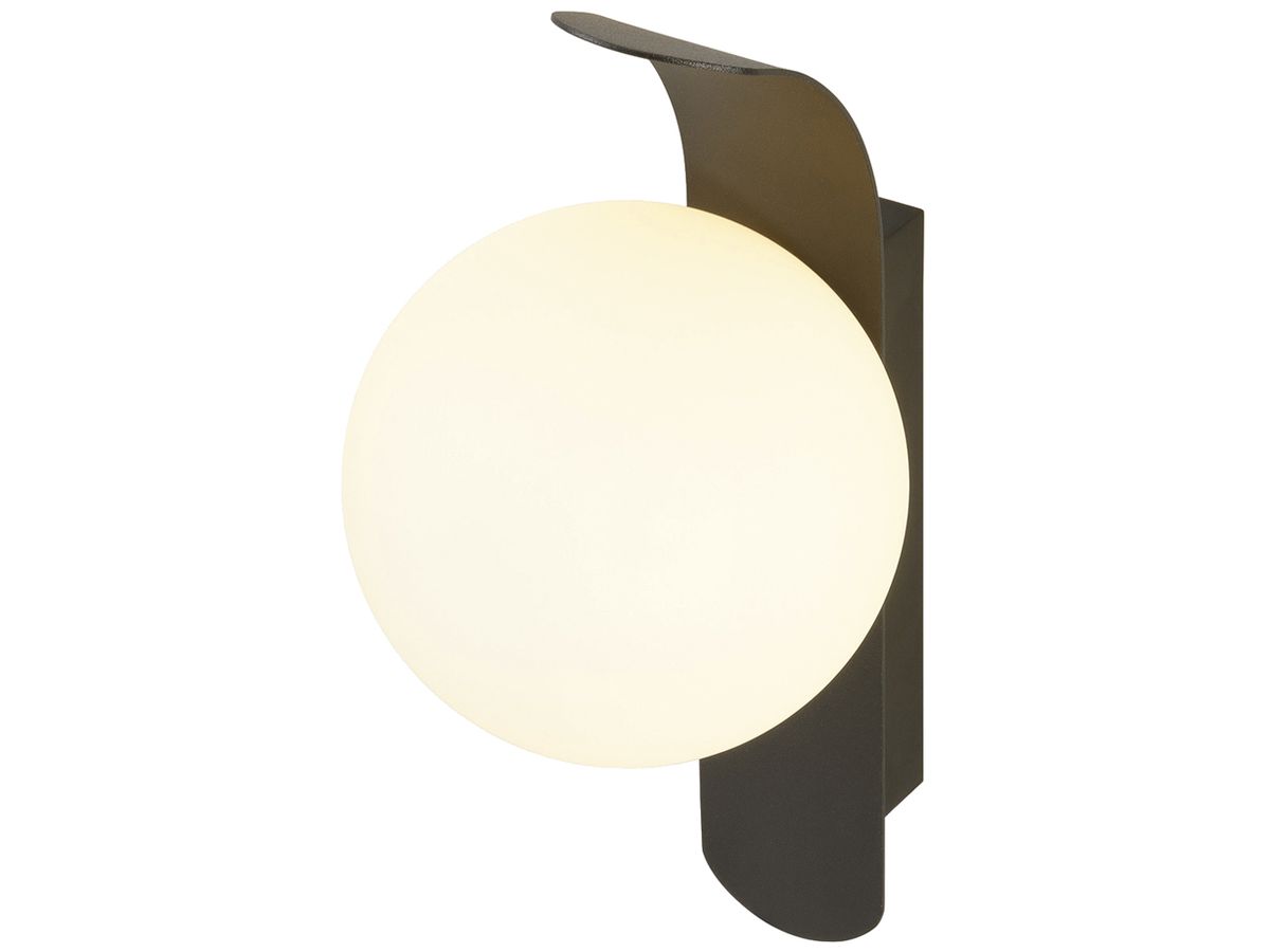 Wandleuchte SLV SUN G9 1×40W Ø120×255×40mm rund schwarz