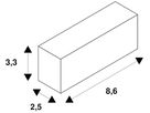 Endkappe SLV GRAZIA 60 86×33×25mm Aluminium schwarz