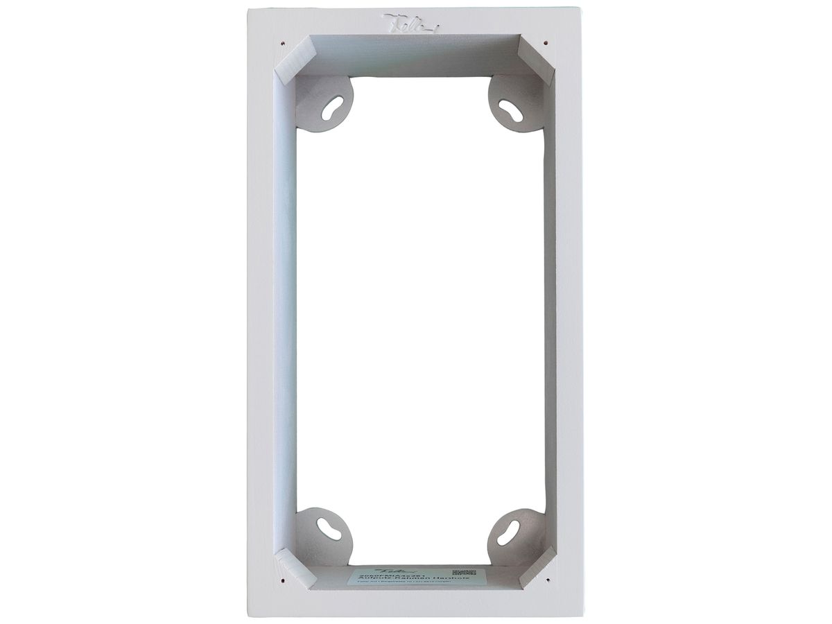 AP-Rahmen Feller SNAPFIX® 3×2 Hartholz lackiert für UP-Kombination weiss