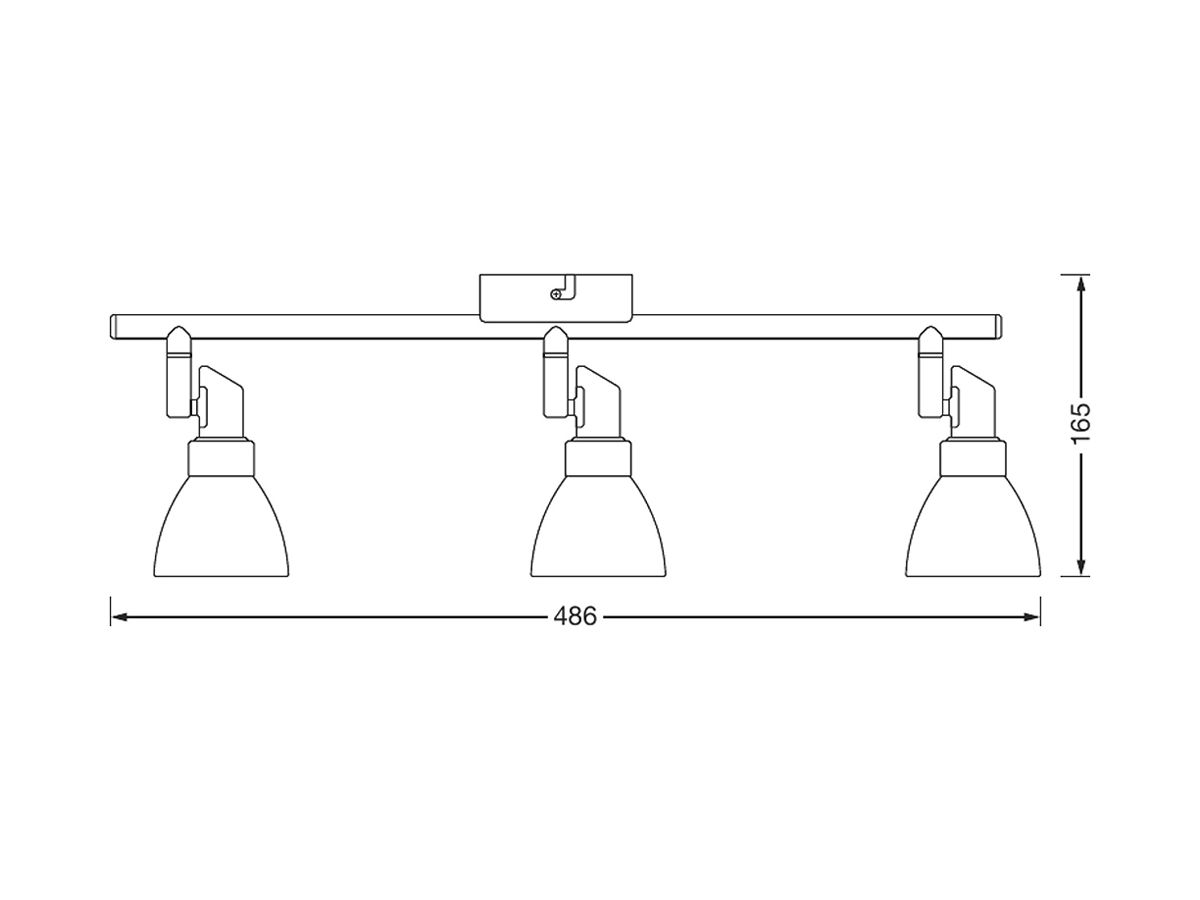 Deckenleuchte LDV LED SPOT G9 3×1.9W 3×200lm 2700K silber