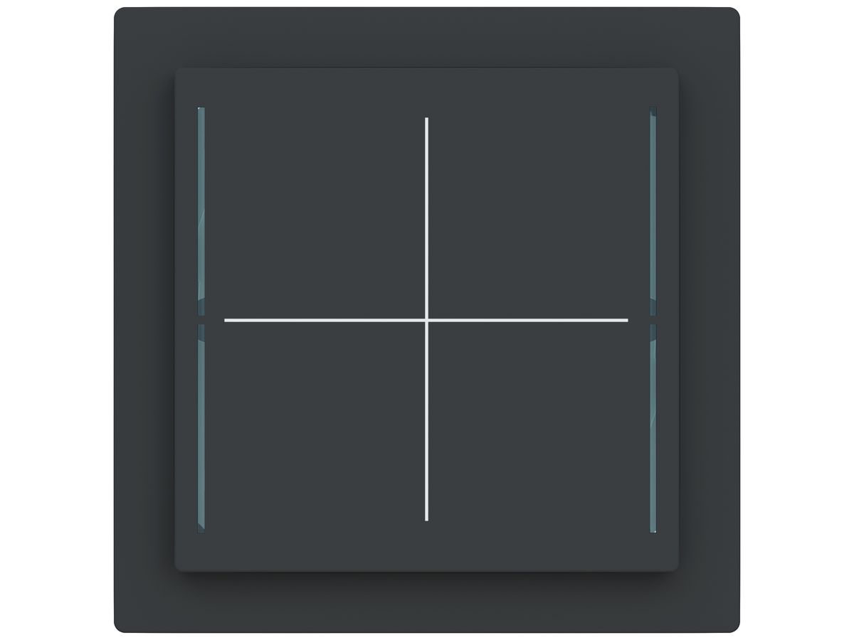 AP-Bedienelement ABB SIDUS touch KNX mit BCU 1…4-fach anthrazit