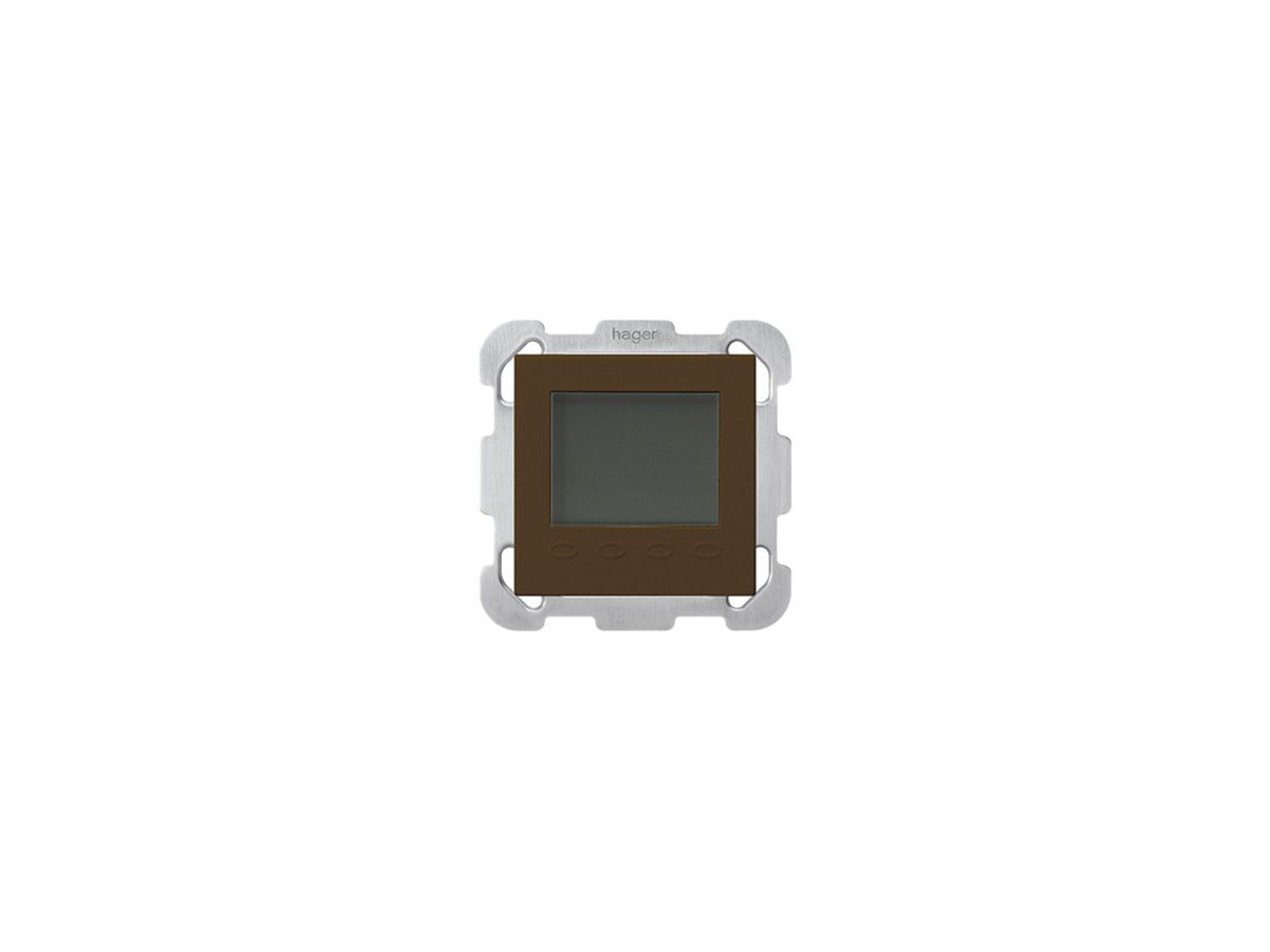 UP-Raumthermostat Hager kallysto B mit Display braun