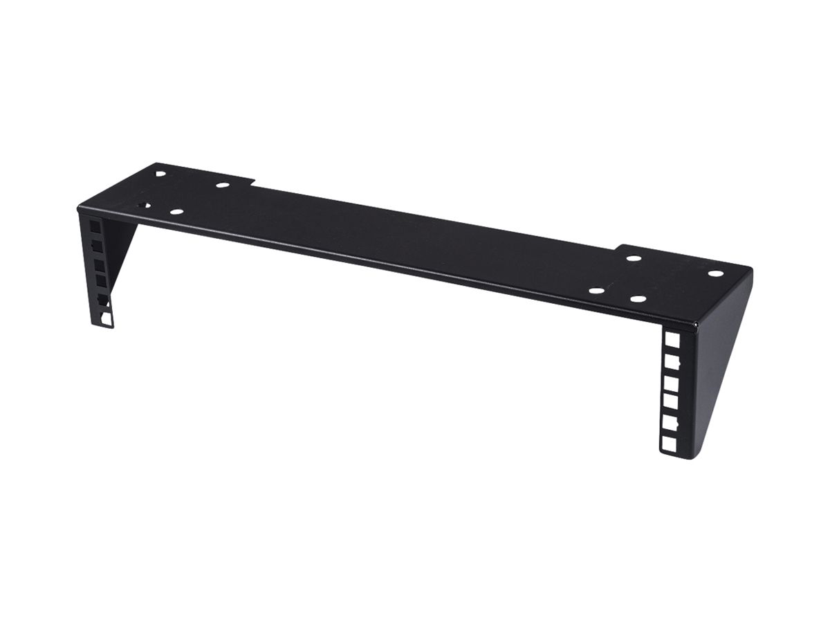 Halterung 19" VALUE 2HE 500×100mm max. 25kg Stahl schwarz