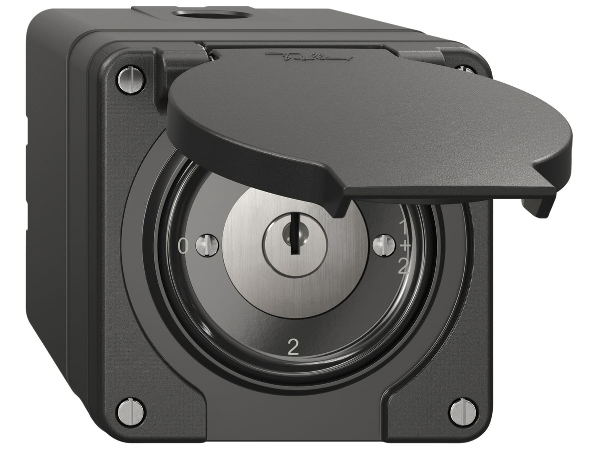 AP-Schlüsselschalter NEVO SNAPFIX® Serienschalter 16A 400V 0-1-1+2-2 sz