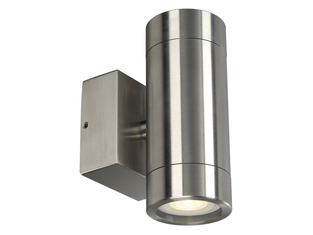 Wandleuchte SLV ASTINA STEEL, 2×GU10 35W IP44 Edelstahl