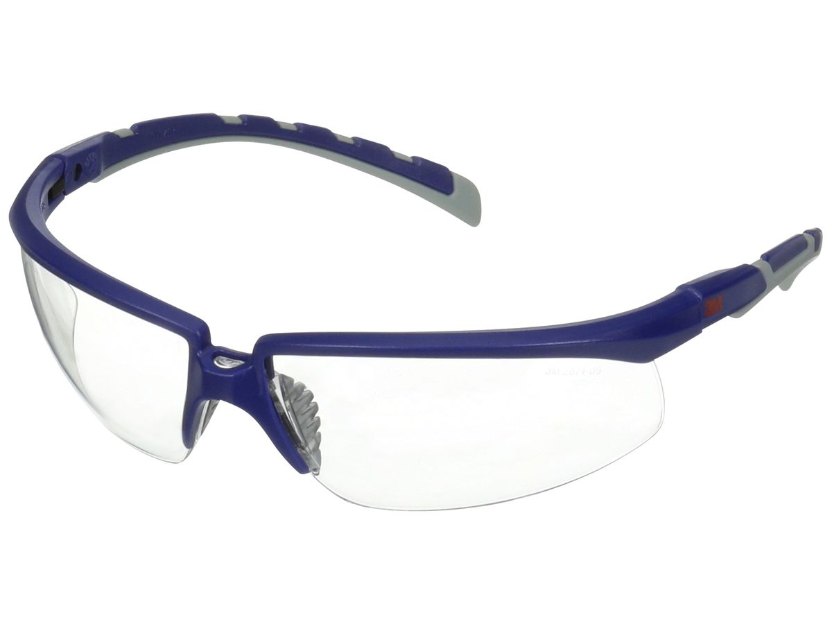 Schutzbrille 3M™ Solus™ 2000 Gläser klar, PC, UV, blau/grau