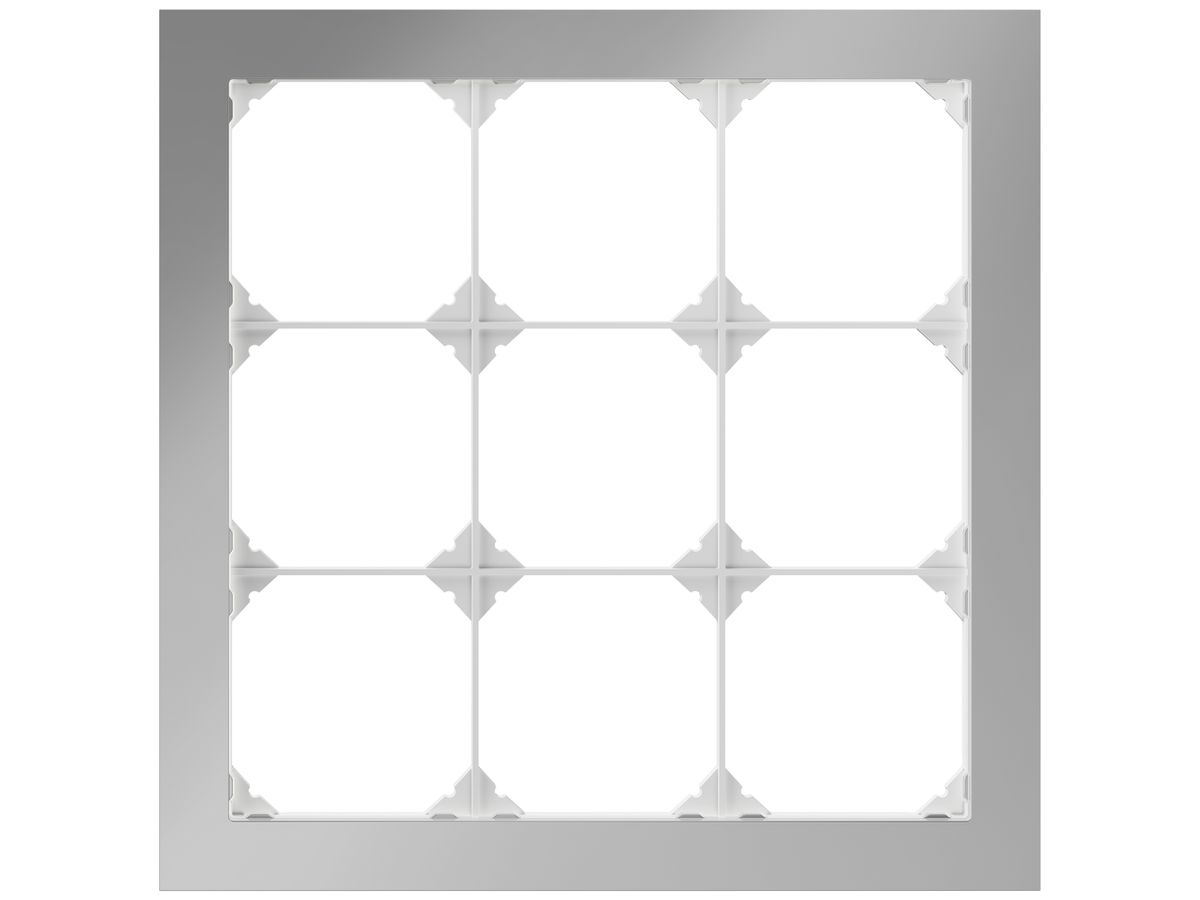 UP-Kopfzeile EDIZIO.liv prestige SNAPFIX® 3×3 214×214mm Edelstahl Cr