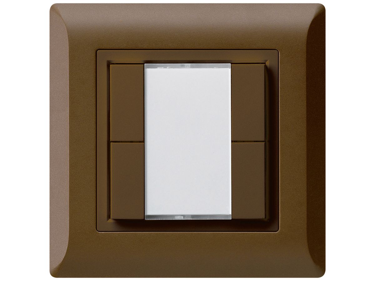 UP-Universaltaster 4×kallysto.line ohne LED braun