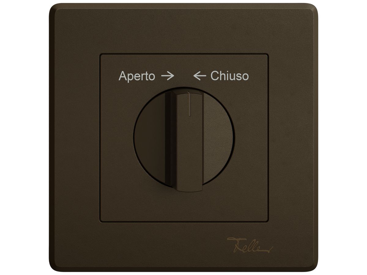UP-Montageset EDIZIO.liv SNAPFIX® f.Drehschalter m.Griff Aperto → ← Chiuso br