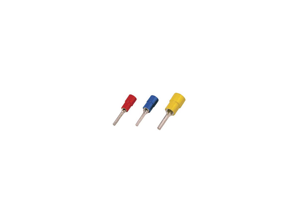Stiftkabelschuh Intercable Stiftform PC 10mm² rot