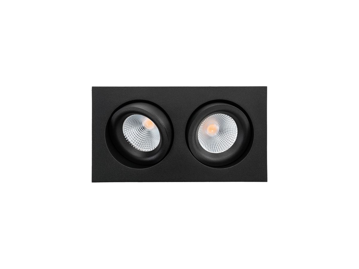 LED-Downlight SG Junistar Lux Square 2×7W 1180lm 930 IP20/IP44 42° DA 175×95 sz