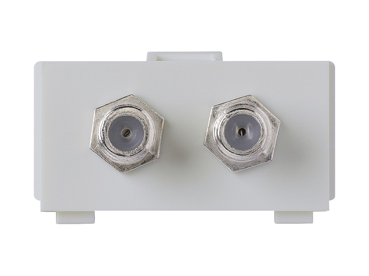 Multimedia-Modul kallysto M3 mit 2×F-Verbinder hellgrau