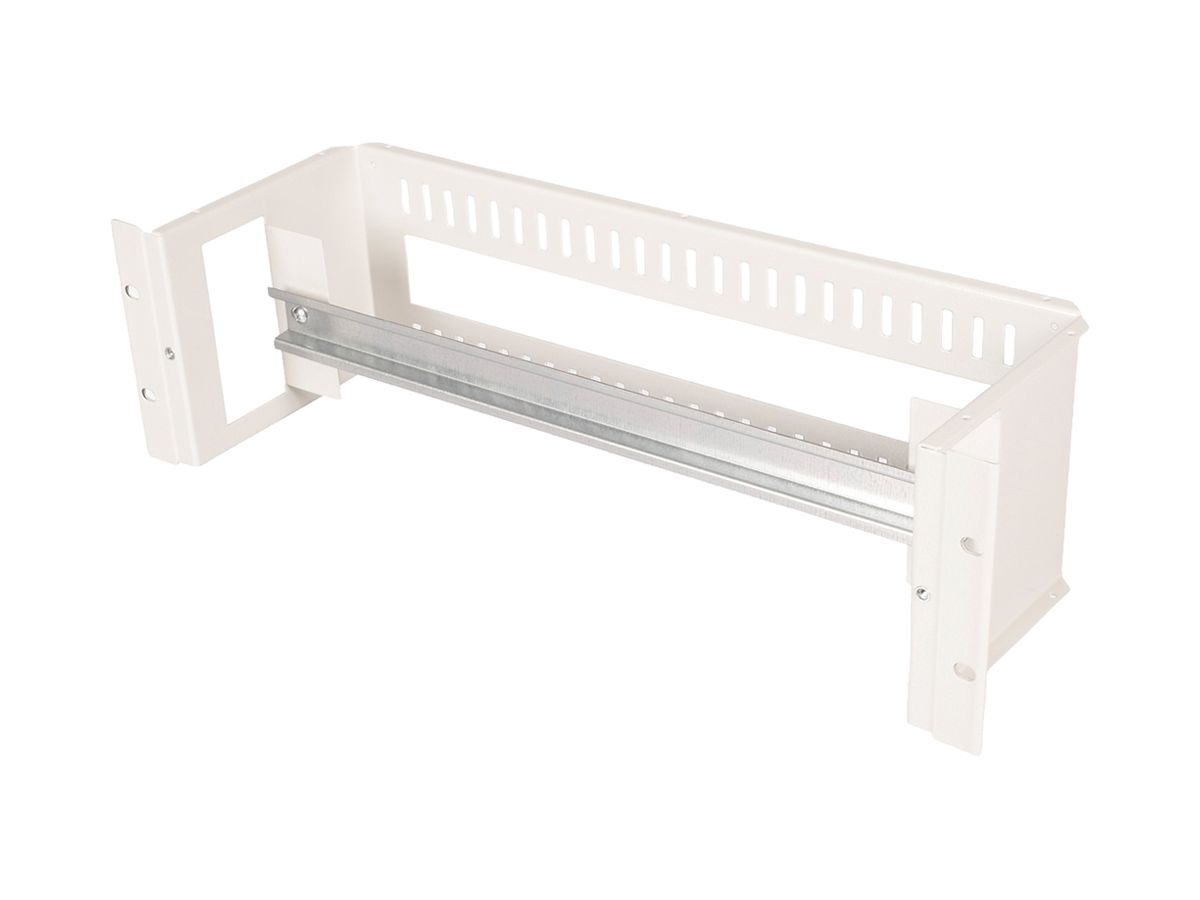 Einschub 19“ mit Tragschiene ROLINE 485×130×150mm grau Montageschiene