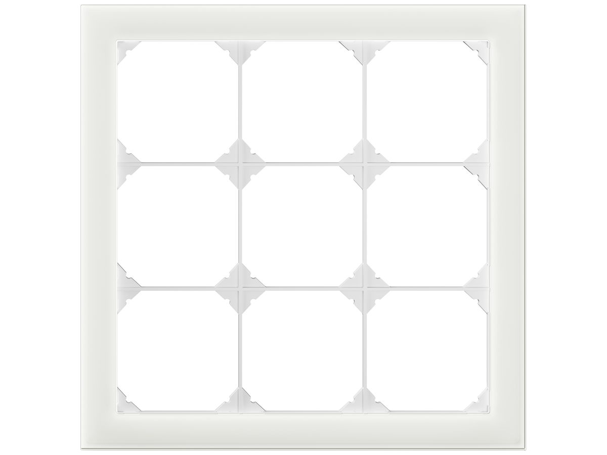 UP-Kopfzeile EDIZIO.liv prestige SNAPFIX® 3×3 214×214mm Glas ws