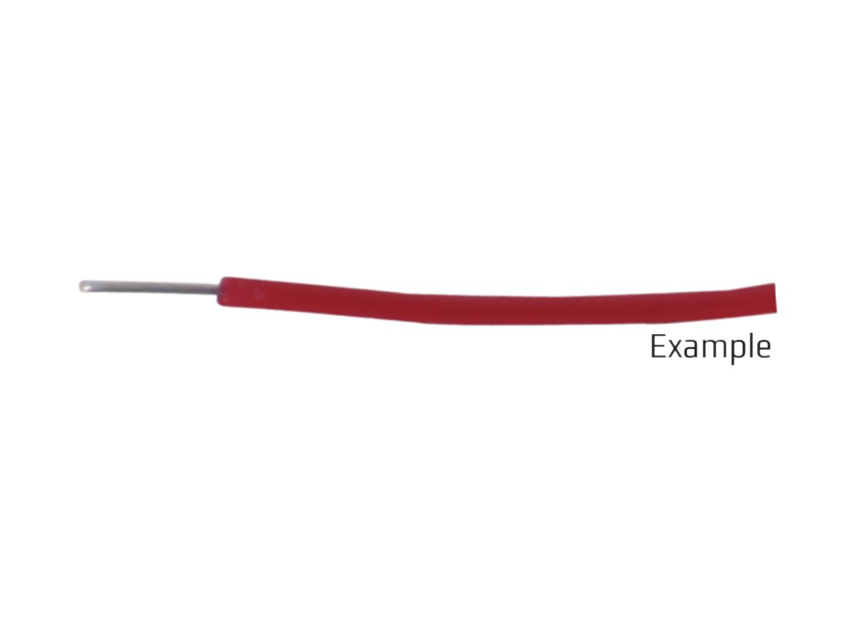 M72-Draht 1×0.8mm² rot/grau