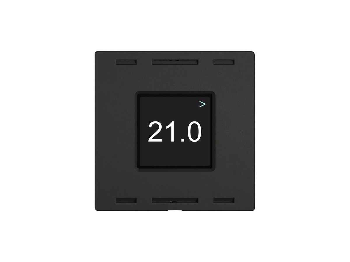 Raumtemperatursensor EDIZIO.liv Wiser SNAPFIX® 230V 5…30°C schwarz