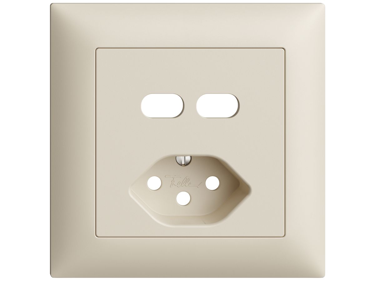 UP-Montageset Feller EDIZIOdue für Steckdose USB 2×Typ C + Typ 13 crema