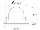 EB-LED-Downlight SLV NUMINOS GIMBLE L, 25.4W 700mA 2450lm 4000K 40° ws