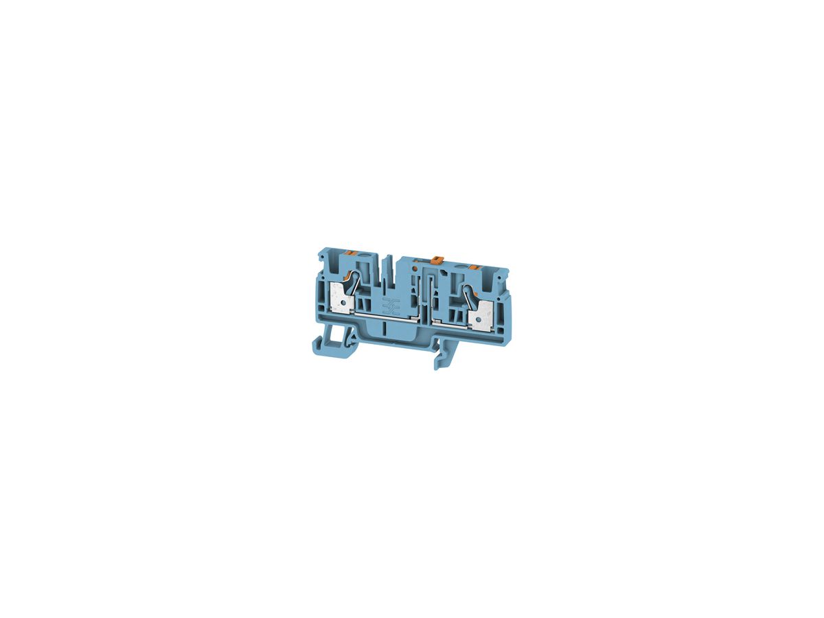 Messtrenn-Reihenklemme WM ADT PUSH IN 4mm² 2 Anschlüsse TS35 bl