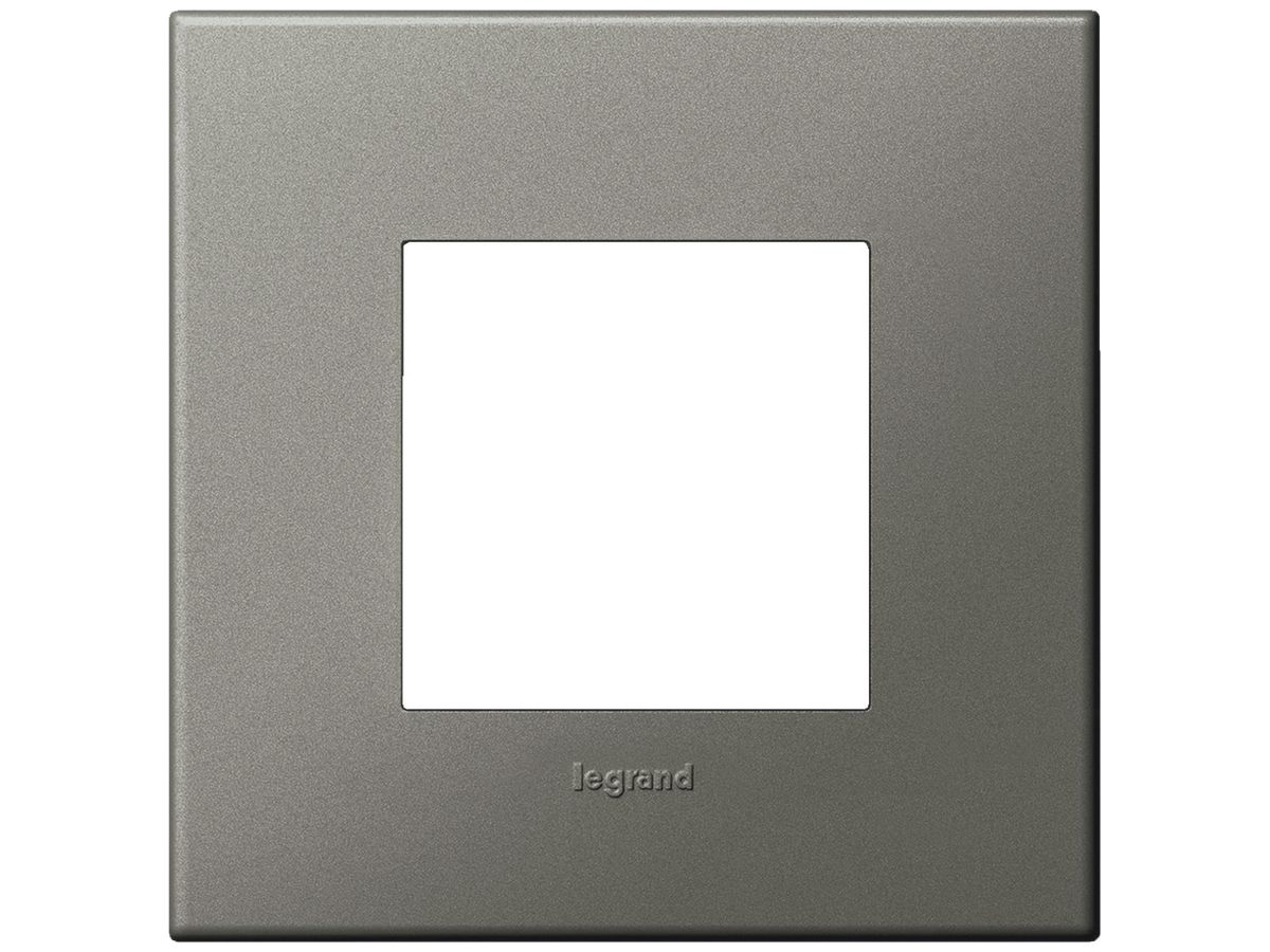 UP-Kopfzeile Legrand Arteor 1×1 horizontal und vertikal 92×92mm Magnesium