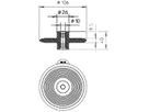 Dichtmanschette Bettermann DW RD10 für Rundleiter, Ø106×40mm, orange