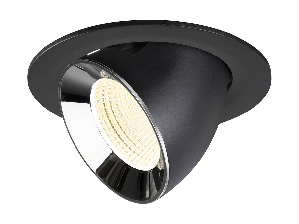 LED-Downlight SLV NUMINOS GIMBLE L 17W 2700lm 4000K WB DALI Ø145 sz/cr