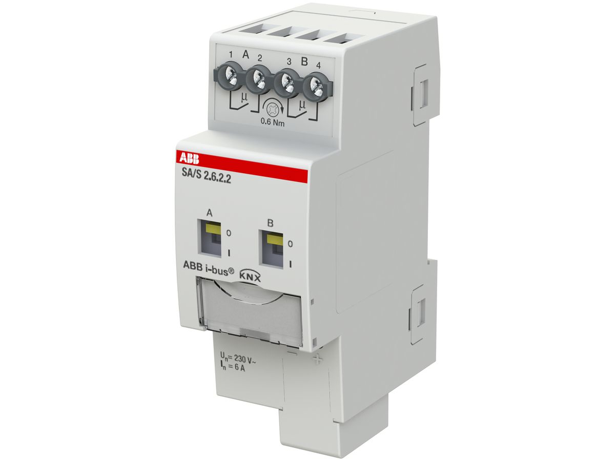 REG-KNX-Schaltaktor ABB SA/S2.6.2.2, 2-fach, 6A
