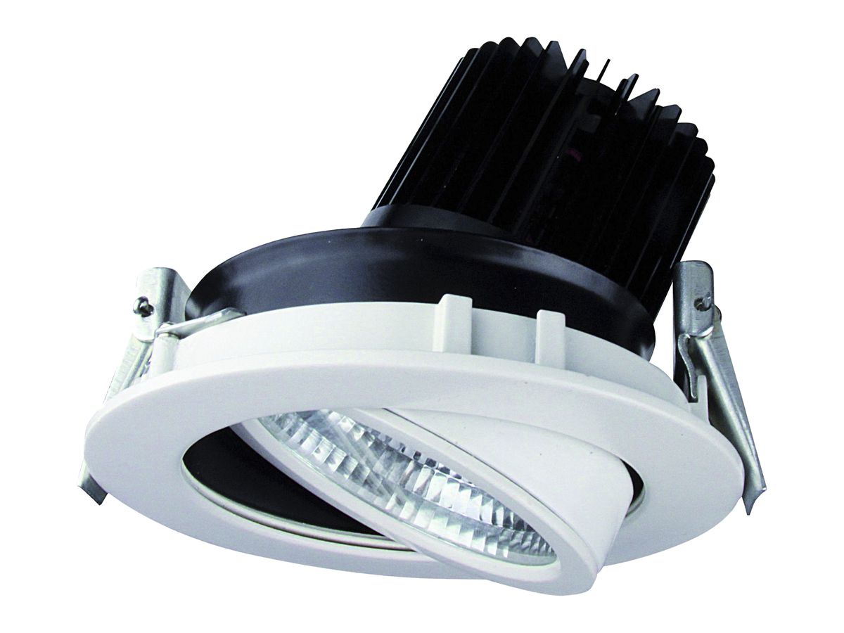 EB-LED-Downlight DOTLUX TURN 46 W, 4000K, 40°, weiss