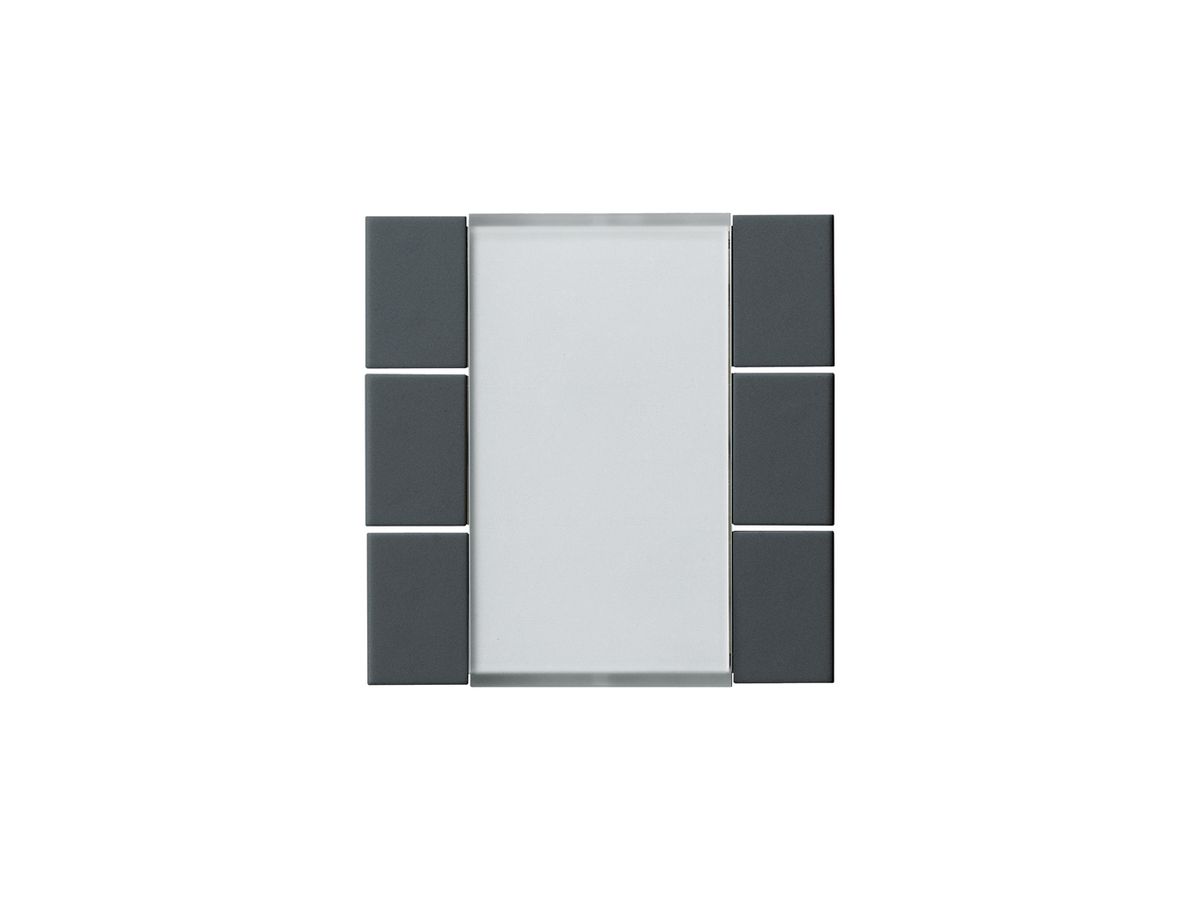 Frontset Hager kallysto 6×KNX anthrazit