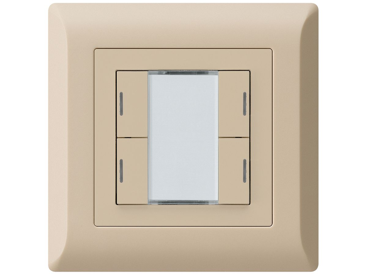 UP-Taster kallysto.line KNX 4×RGB LED s/e-link beige