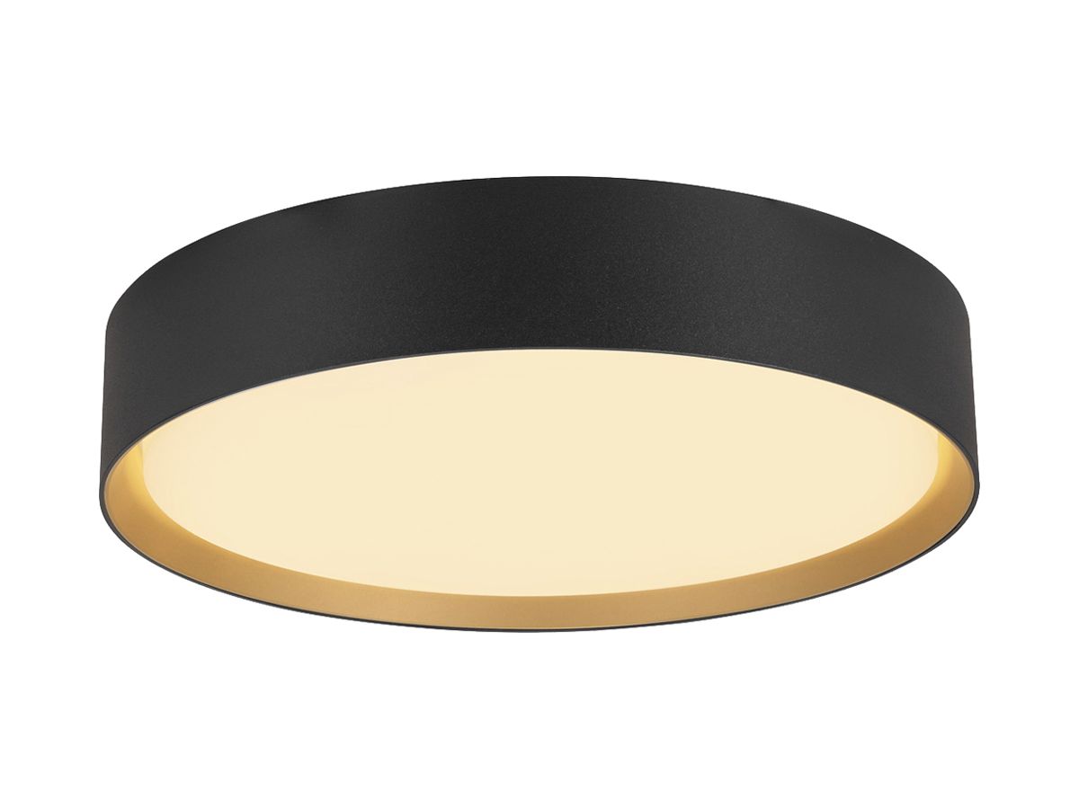 LED-Decken-/Wandleuchte SLV DECONA 30 18W 1560lm 927/930 IP44 DIM Ø300 schwarz
