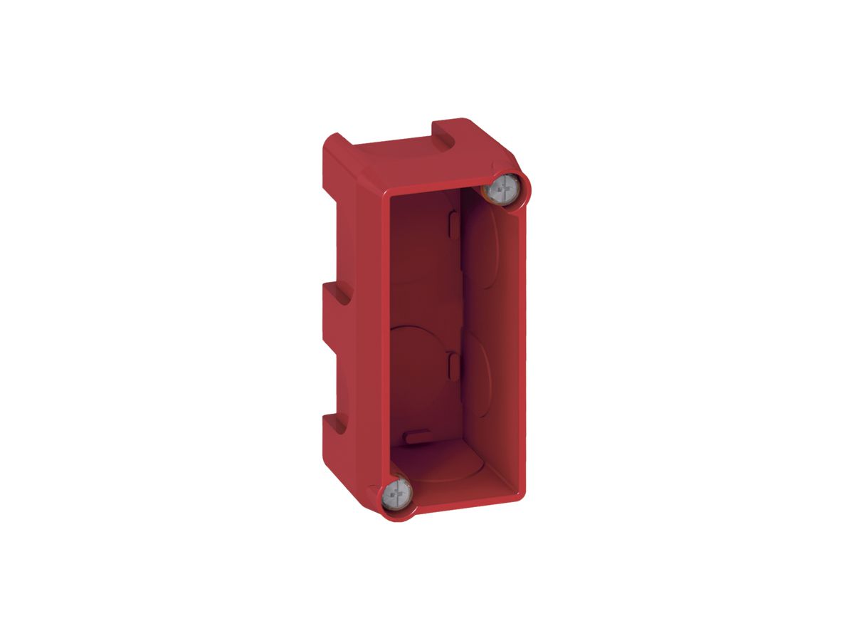 UP-Einlasskasten Batibox MOS rot 1 Modul T=40mm für Backstein