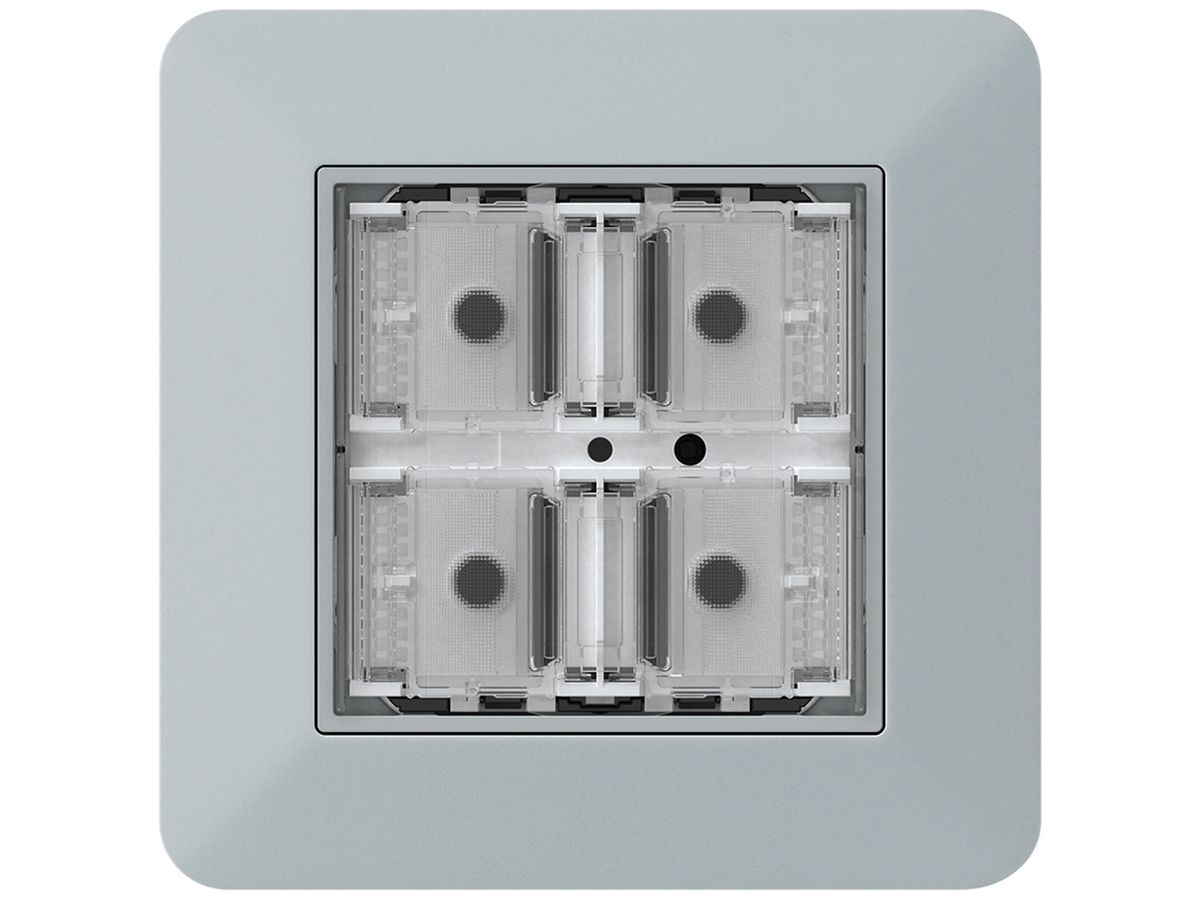 UP-Taster KNX KTR f.4×Tasten 4×Betätigungspunkte LED grau