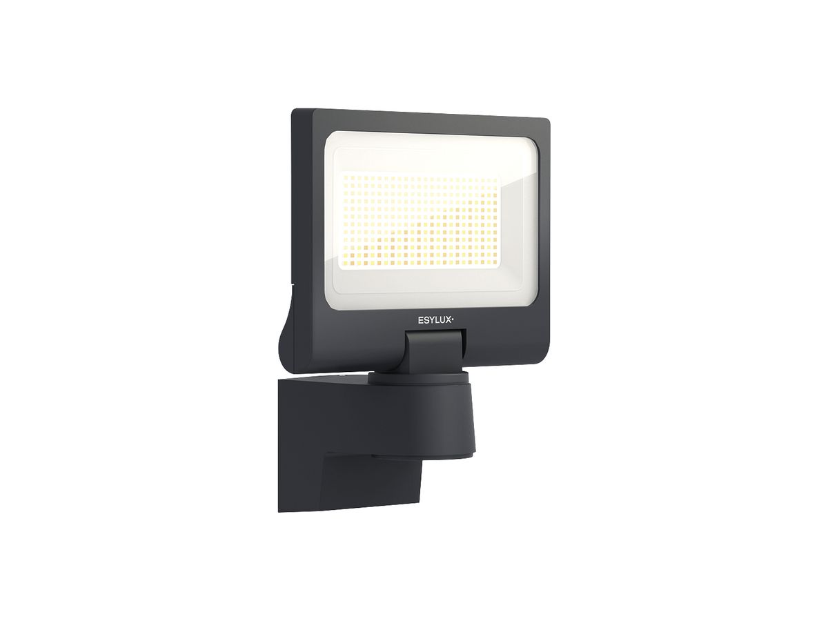 LED-Strahler ESYLUX SUNJA 48W 6500…7200lm 827/840 IP65 132×230×280mm anthrazit