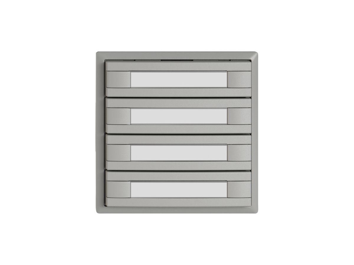 KNX-Taster RGB EDIZIO.liv SNAPFIX® Temperaturfüh.o.LED Pap.4×T 2-Tbed.hgu