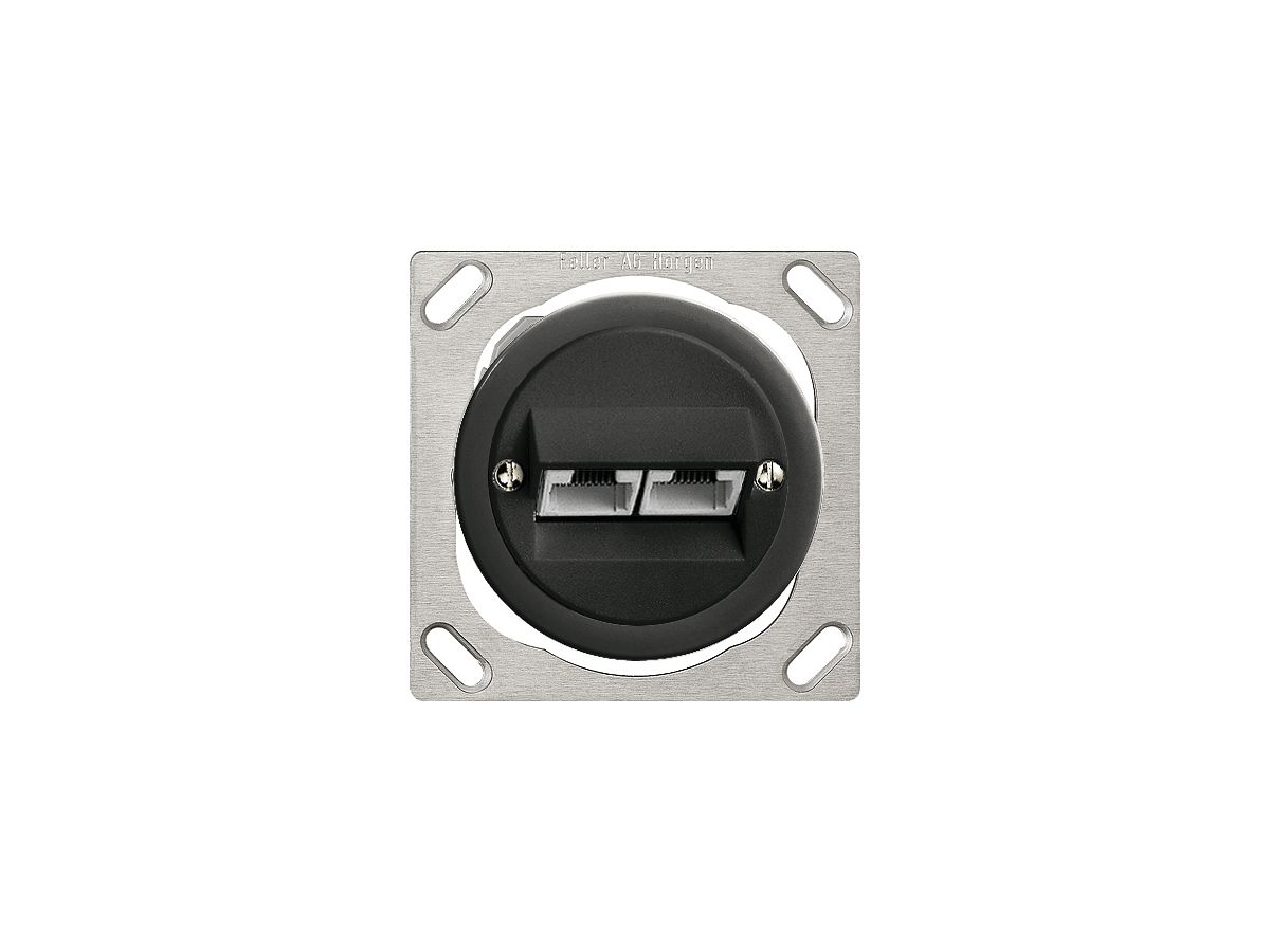 EB-Dose 2×RJ45/u 8P getr.sz ITplus JK 43/47mm
